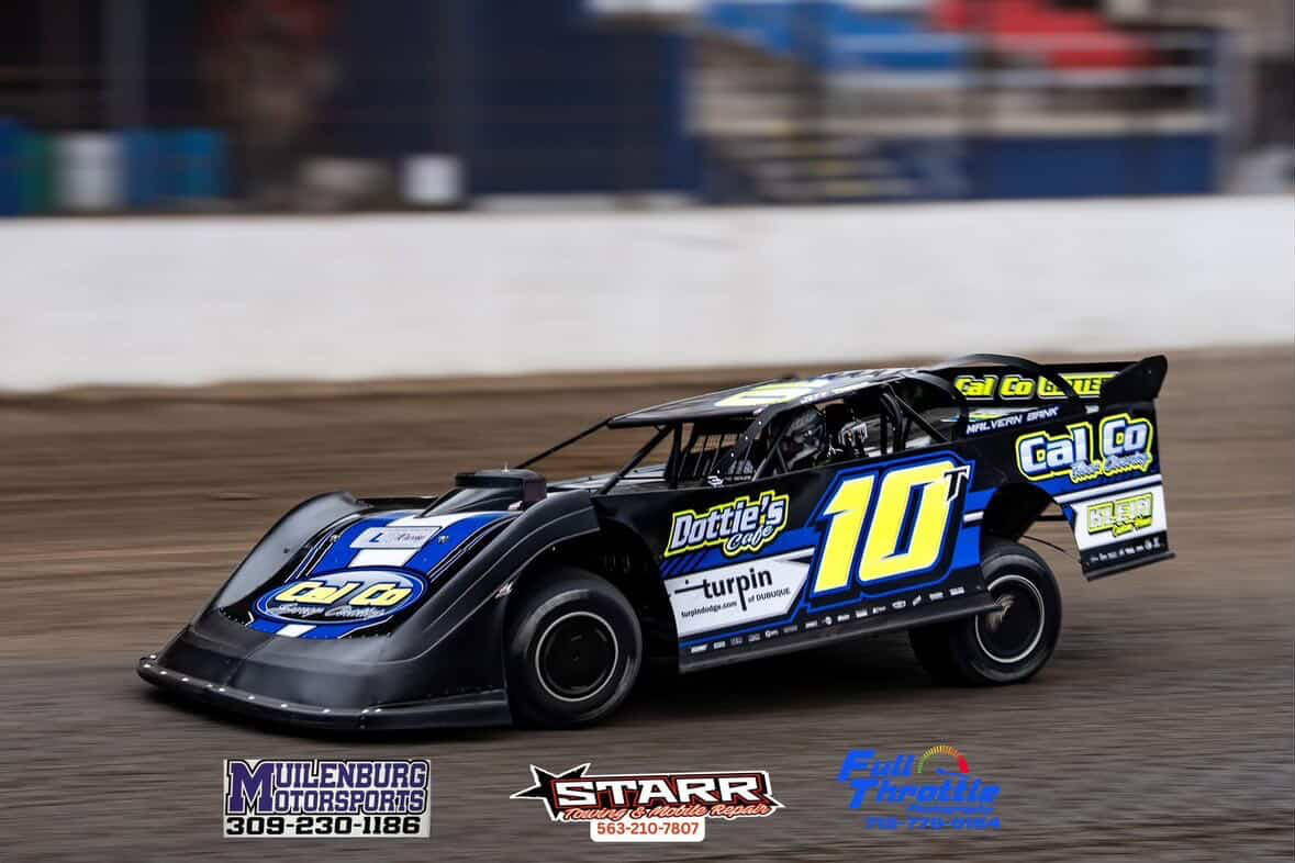 Ross Pierce Motorsports number 10T racing on dirt